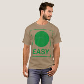 T-shirt Retro Easy Skiing Sign Funny Ski Graphic (Devant entier)