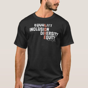 T-shirt Retro Égalité Inclusion Diversité Équité Amour Nev