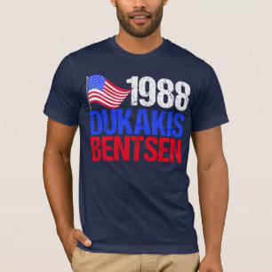 T-shirt Rétro élection 1988 de Dukakis Bentsen