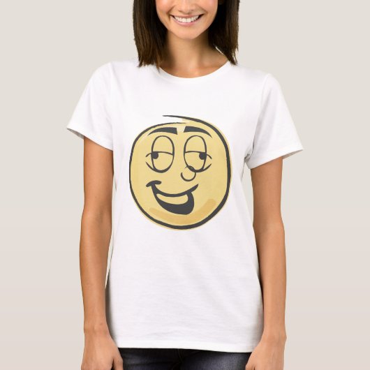 T-shirt Rétro Emoji ivre (Devant)