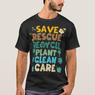 T-shirt Rétro Enregistrer les abeilles Secourir les animau