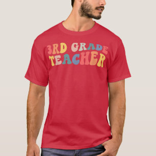 T-shirt Retro Enseignant de 3e année Funny Troisième année