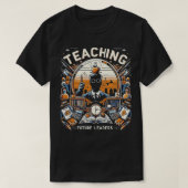 T-shirt Retro Enseigner Les Futurs Dirigeants Professeur R (Design devant)