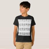 T-shirt rétro ensemble de cru de dominos (Devant entier)