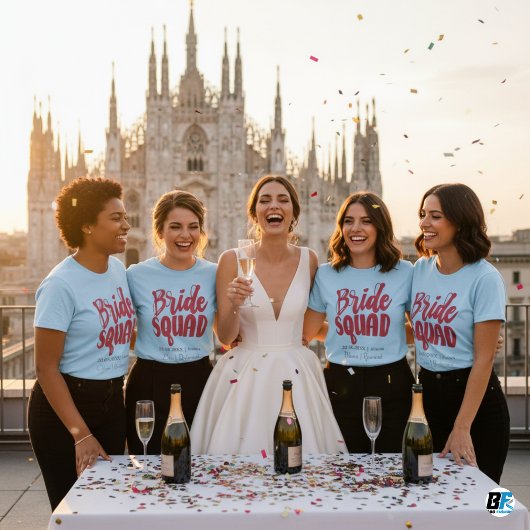 T-shirt Rétro Équipe de Mariée des Années 70 Demoiselle d'