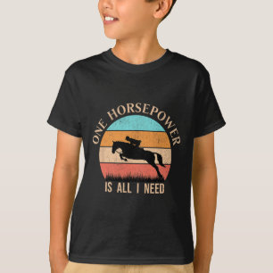 T-shirt Retro équitation Girl Drôle cavalier Cheval Vint
