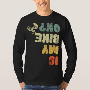 T-shirt Retro Est Mon Vélo Ok Jeunes Hommes Enfants Femmes