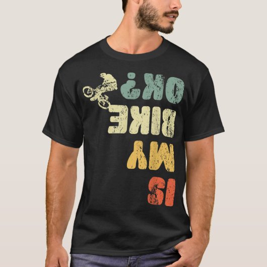 T-shirt Retro Est Mon Vélo Ok Jeunes Hommes Enfants Femmes (Devant)