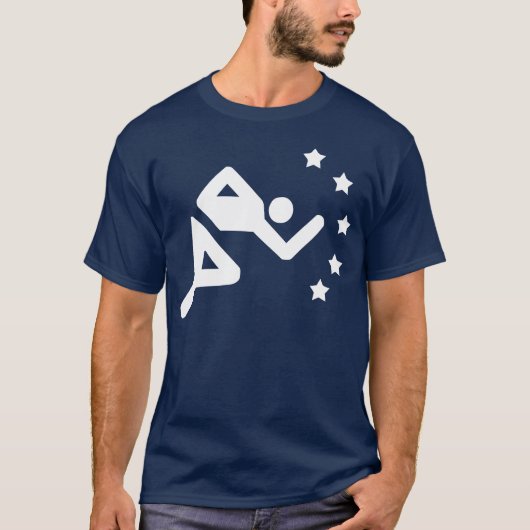 T-shirt Rétro étoile de voie (Devant)