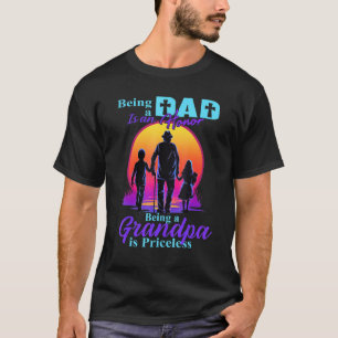 T-shirt Rétro Être Un Père Est Un Honneur Être Un Grand-Pè