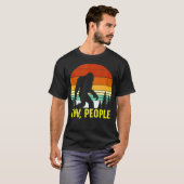 T-shirt Retro Ew People Drôle Bigfoot Sasquatch (Devant entier)
