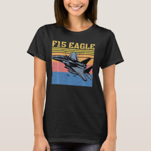 T-shirt Retro F 15 Eagle Military Jet F15 Fighter Jet 4e