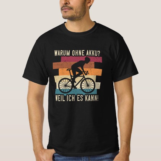 T-shirt Rétro Fahrradfahrer Rennrad (Devant)