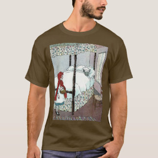T-shirt Retro Fairytale Bad Wolf Little Red Riding Hotte