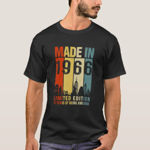 T-shirt Rétro Fait En 1966 57 Ans D'Être Étonnant