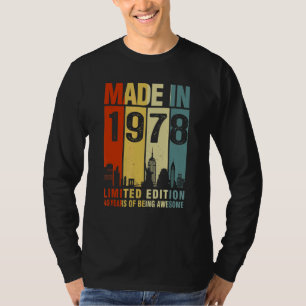 T-shirt Rétro Fait En 1978 45 Ans D'Être Étonnant