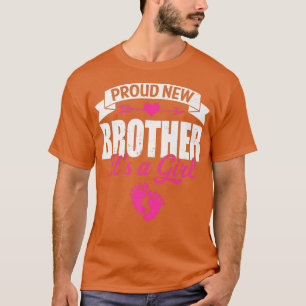 T-shirt Retro Famille Fière Nouveau Frère C'est une fille