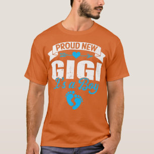T-shirt Retro Famille Fière Nouveau Gigi C'est un garçon G
