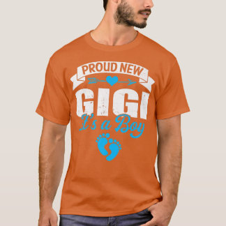 T-shirt Retro Famille Fière Nouveau Gigi C'est un garçon G