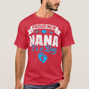 T-shirt Retro Famille Fière Nouveau Nana C'est un garçon G