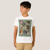 T-shirt Retro Family 8 Photo Collage CUSTOM (Devant entier)