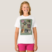 T-shirt Retro Family 8 Photo Collage CUSTOM (Devant entier)
