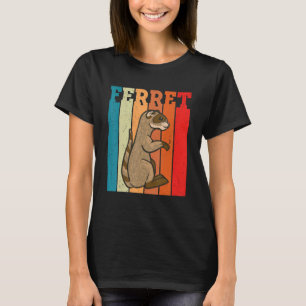 T-shirt Retro Ferret Animal Ferret Animal Animret
