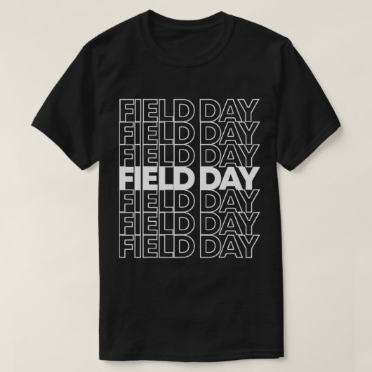 T-shirt Retro Field Day (Design devant)
