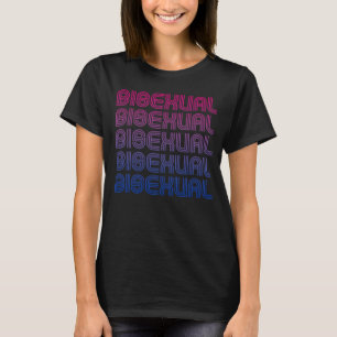 T-Shirt Rétro Fierté Bisexuelle