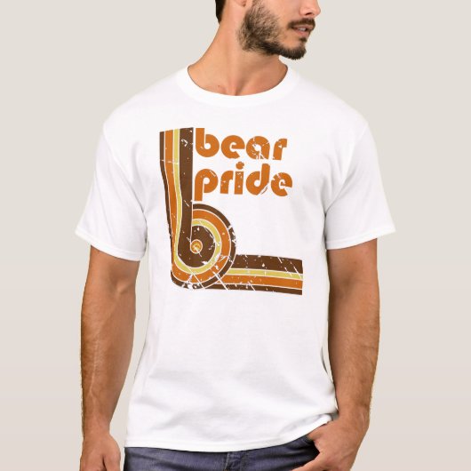 T-shirt Rétro fierté d'ours (Devant)