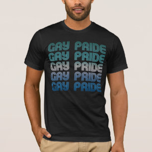T-Shirt Rétro Fierté Gay Masculine