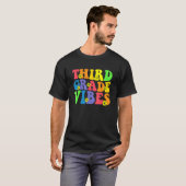 T-shirt Retro Fifth 3rd grade vibes back to school teacher (Devant entier)