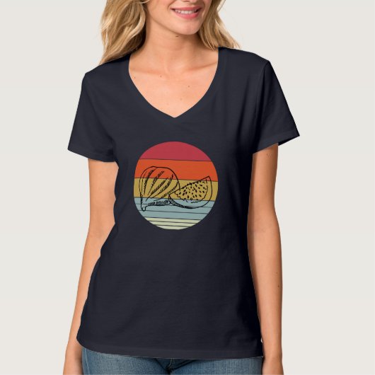 T-shirt Retro Fig Design Figues végétariennes Plante (Devant)
