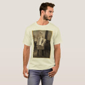 T-shirt Rétro fille d'accordéon (Devant entier)
