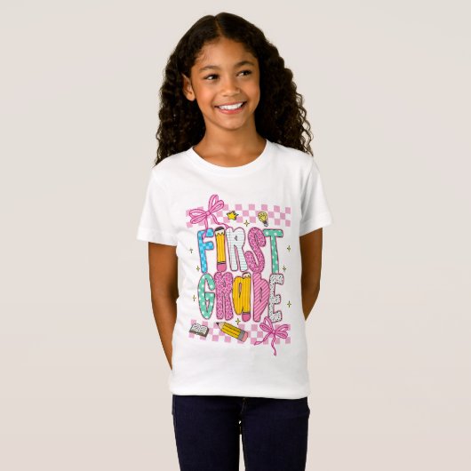 T-Shirt Retro First  Grade  (Devant entier)