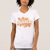 T-shirt Retro Floral Mama (Devant)