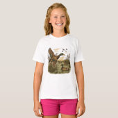 T-shirt Retro-Flying-Mallard-Duck-Hunting,  (Devant entier)