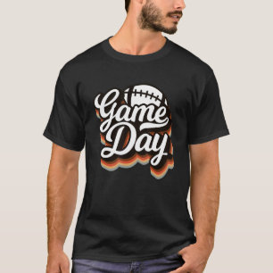 T-shirt Retro Football Jour Drôle Équipe Sport Cadeaux Me