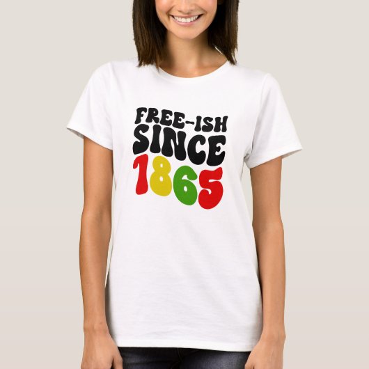 T-shirt Retro Free-Ish Depuis 1865 Junetdix (Devant)