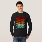T-shirt Retro Fromage Alimentaire Graphique (Devant entier)