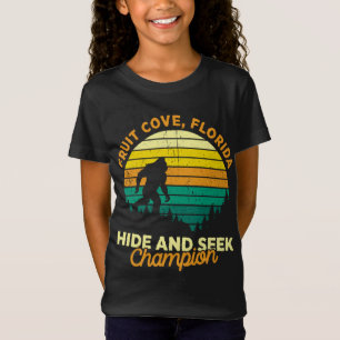 T-Shirt Retro Fruit Cove, Floride Big foot Souvenir