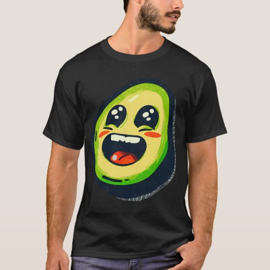T-shirt Rétro Funny Avocado (Devant)
