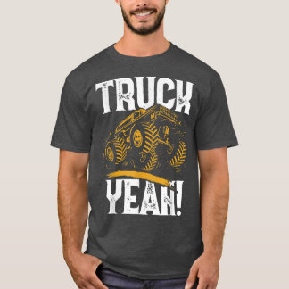 T-shirt Retro Funny Camion Ouais Monster Truck Tricks Stun
