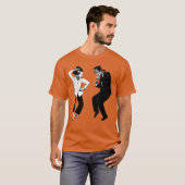 T-shirt Retro Funny Frankenstein Monster and Bride Dancing (Devant entier)