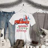 T-shirt Retro Funny Gnome pour les Fêtes Noël