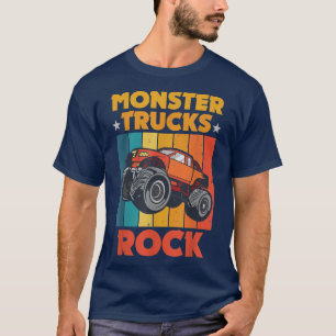 T-shirt Retro Funny Monster Trucks Sont Mes Trucs De Jam S
