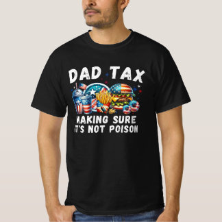 T-shirt Retro Funny Papa Impôt, Fête des pères Papa plaisa