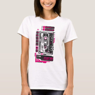 T-shirt Retro Future Cassette Player