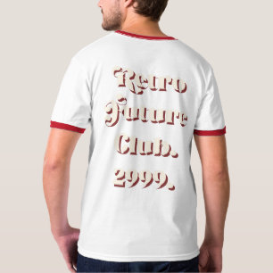 T-shirt Retro Future Club. Logo Classique
