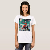 T-shirt Retro Futuristic Illustration (Devant entier)
